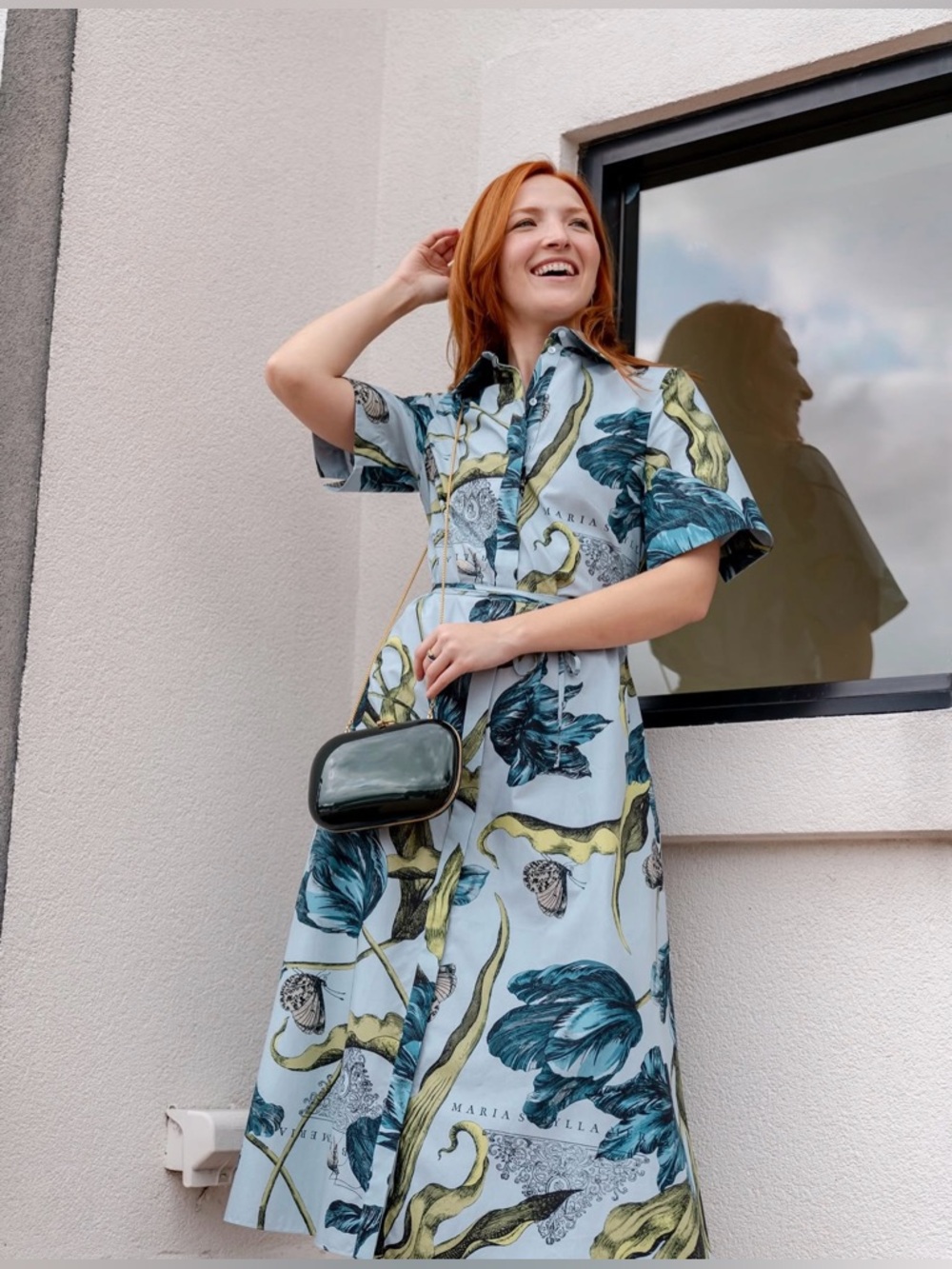 ERDEM FLORAL PRINT SHIRT DRESS - Picture 12 of 16